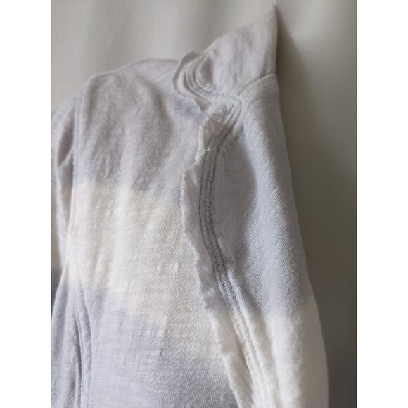 Lilka Anthropologie Knit Jersey Blazer Blue White Tie Dye One Button Size M - Picture 10 of 10